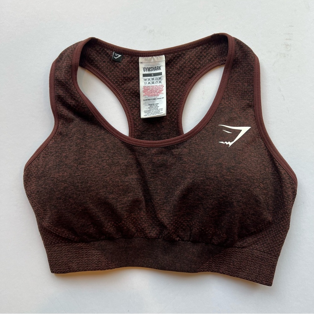 Gymshark Sports Bra | Size Small | Color: Maroon/Brown